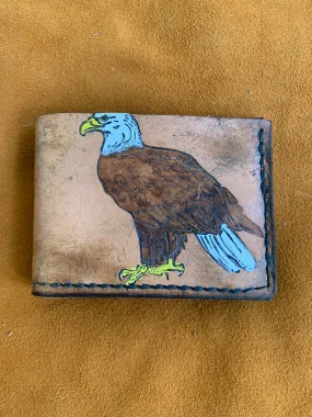 Eagle Bi-Fold Leather Wallet