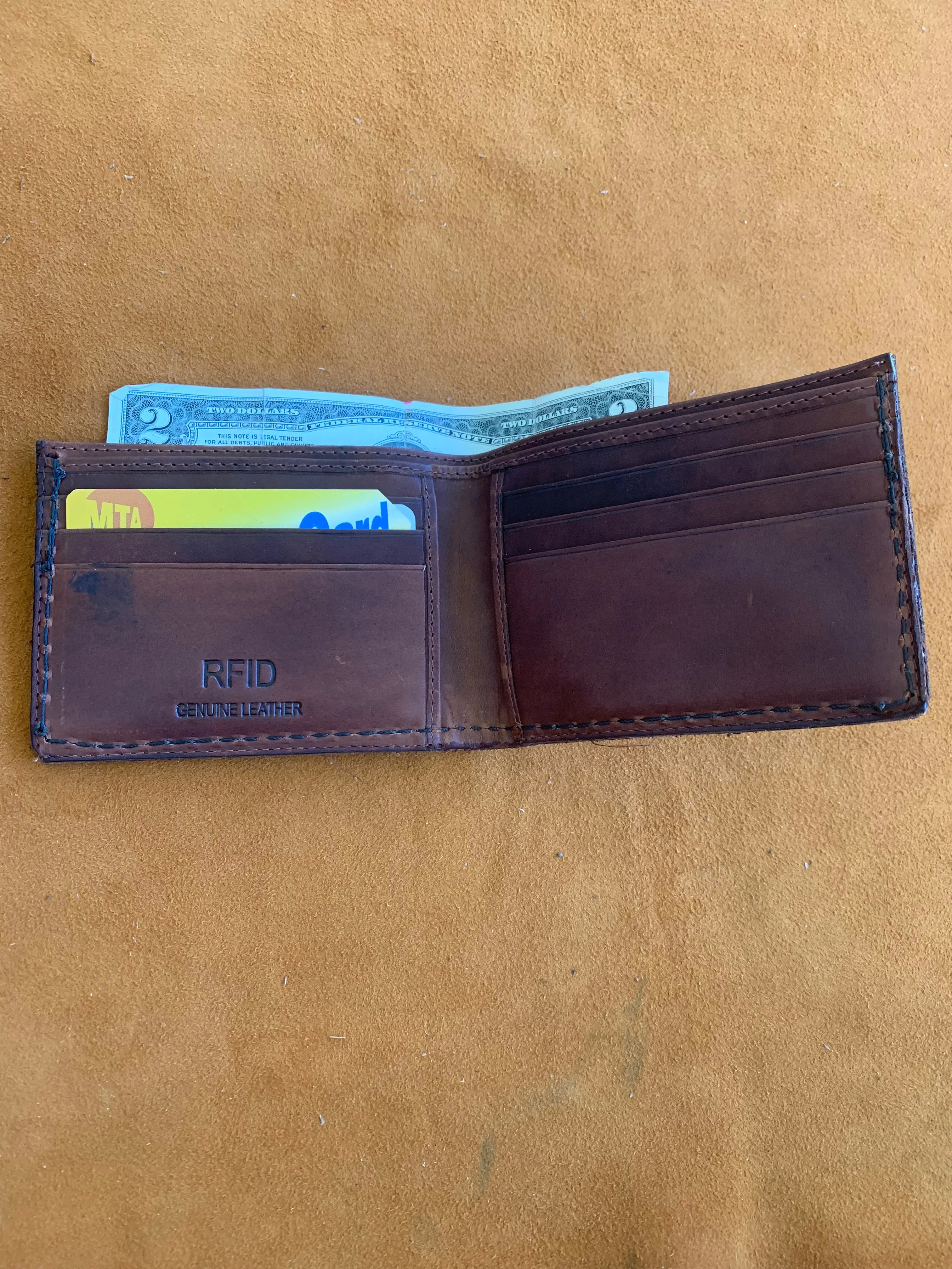 Eagle Bi-Fold Leather Wallet