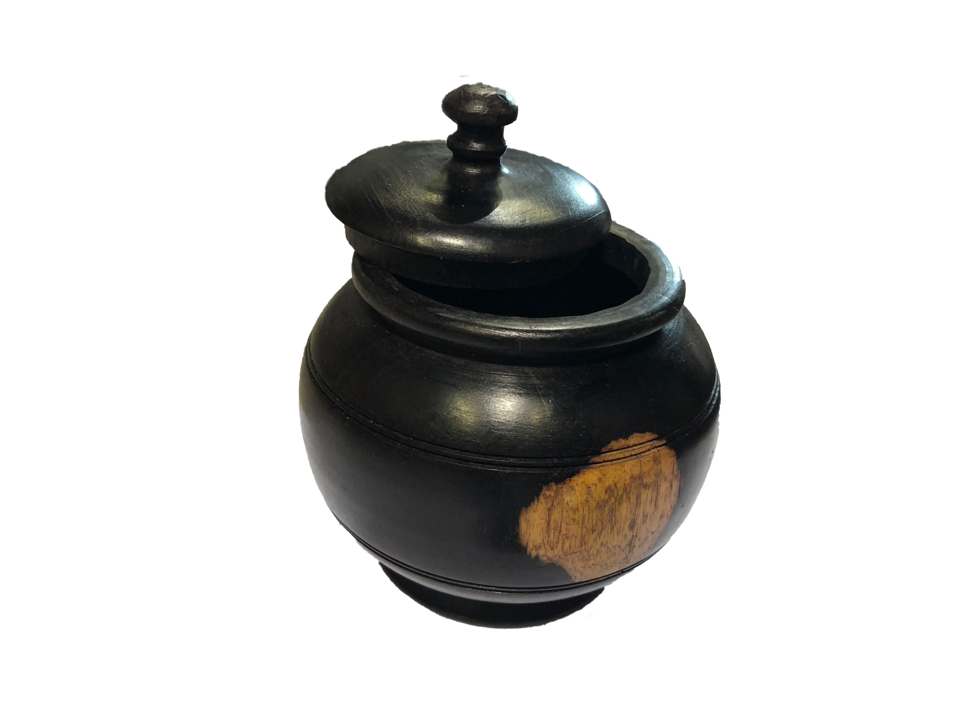 Ebony Sugar Pot