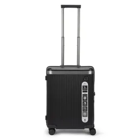 Echolac Dynasty 55cm Hardcase Non-Expandable 4 Double Wheel Cabin Luggage Trolley Vulcan Grey - PC142 20 VULCAN GREY