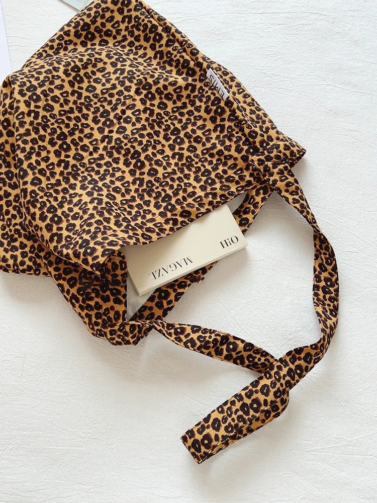 Elena Handbags Leopard Print Canvas Fashion Shoulder Bag