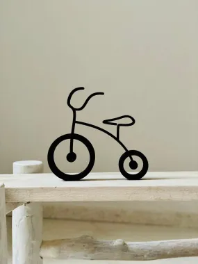 EROTNGO Minimalist Baby Bicycle Sculpture - Statue, Bike Gift, Ideal for Housewarming, Shelf Decor, Tabletop Accent, Sweet Home Decoration