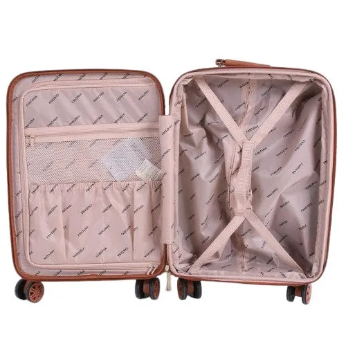 Fantana ABS With PC LICHEE Pattern 4 Wheel Spinner Trolley Case - 24" Medium