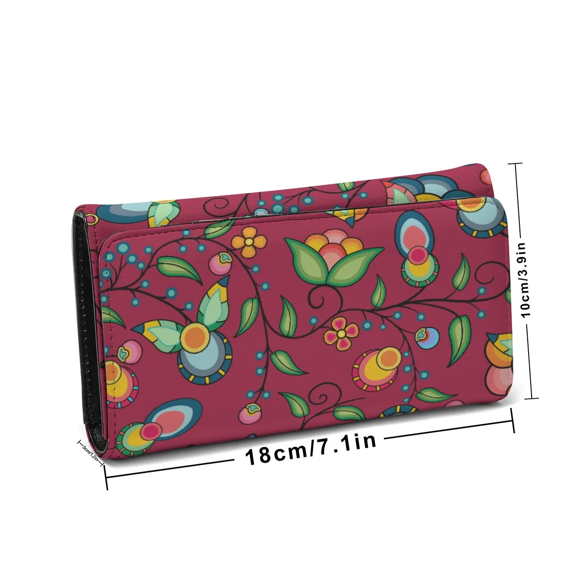 Floral Bounty Magenta Foldable Wallet