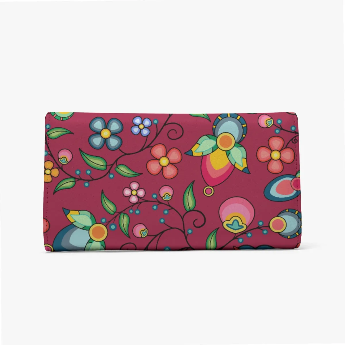 Floral Bounty Magenta Foldable Wallet