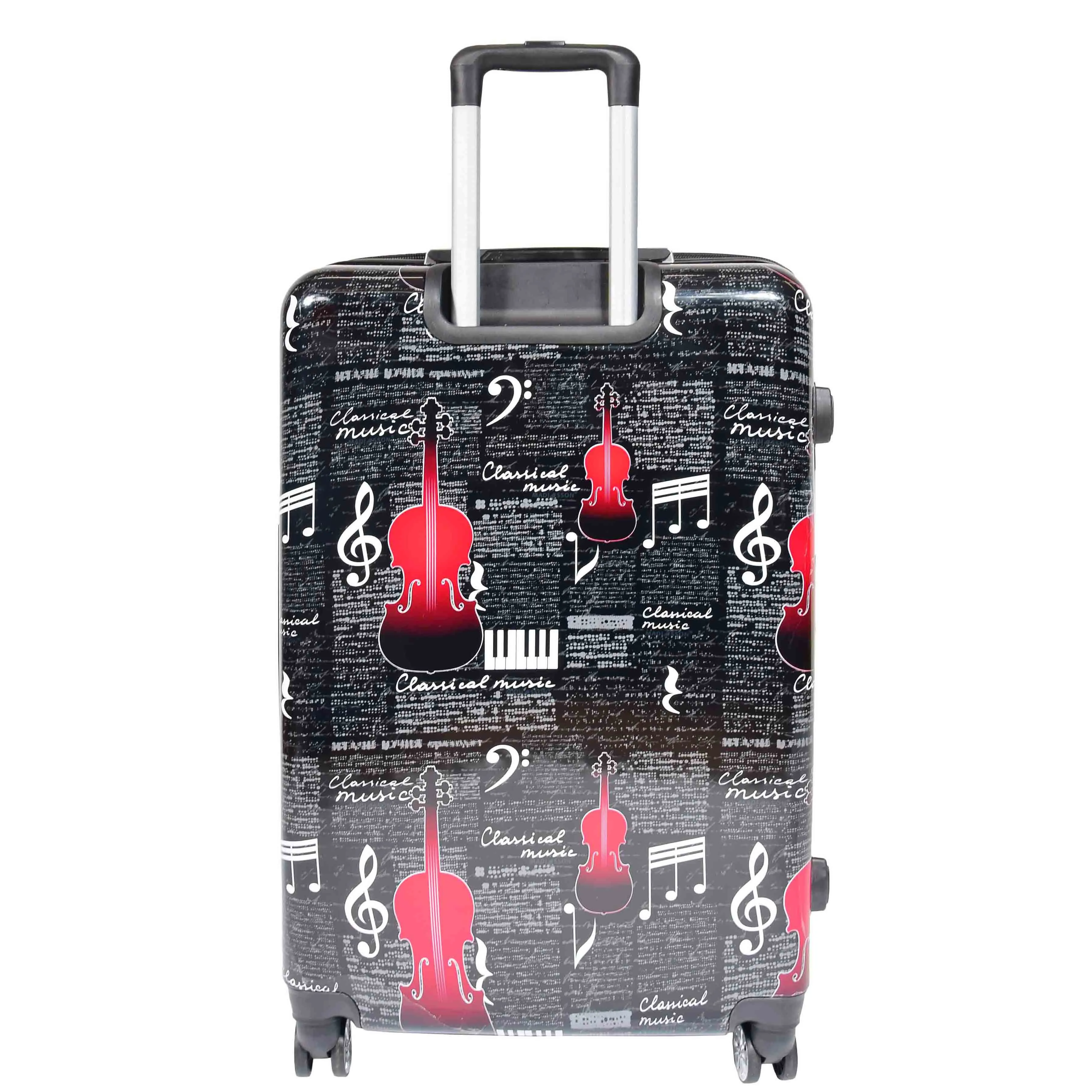 Four Wheels Hard Classical Music Printed Luggage BILBAO