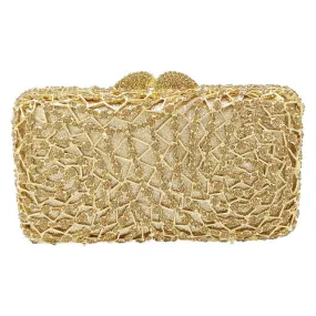 Gold Crystal Clutch Bag