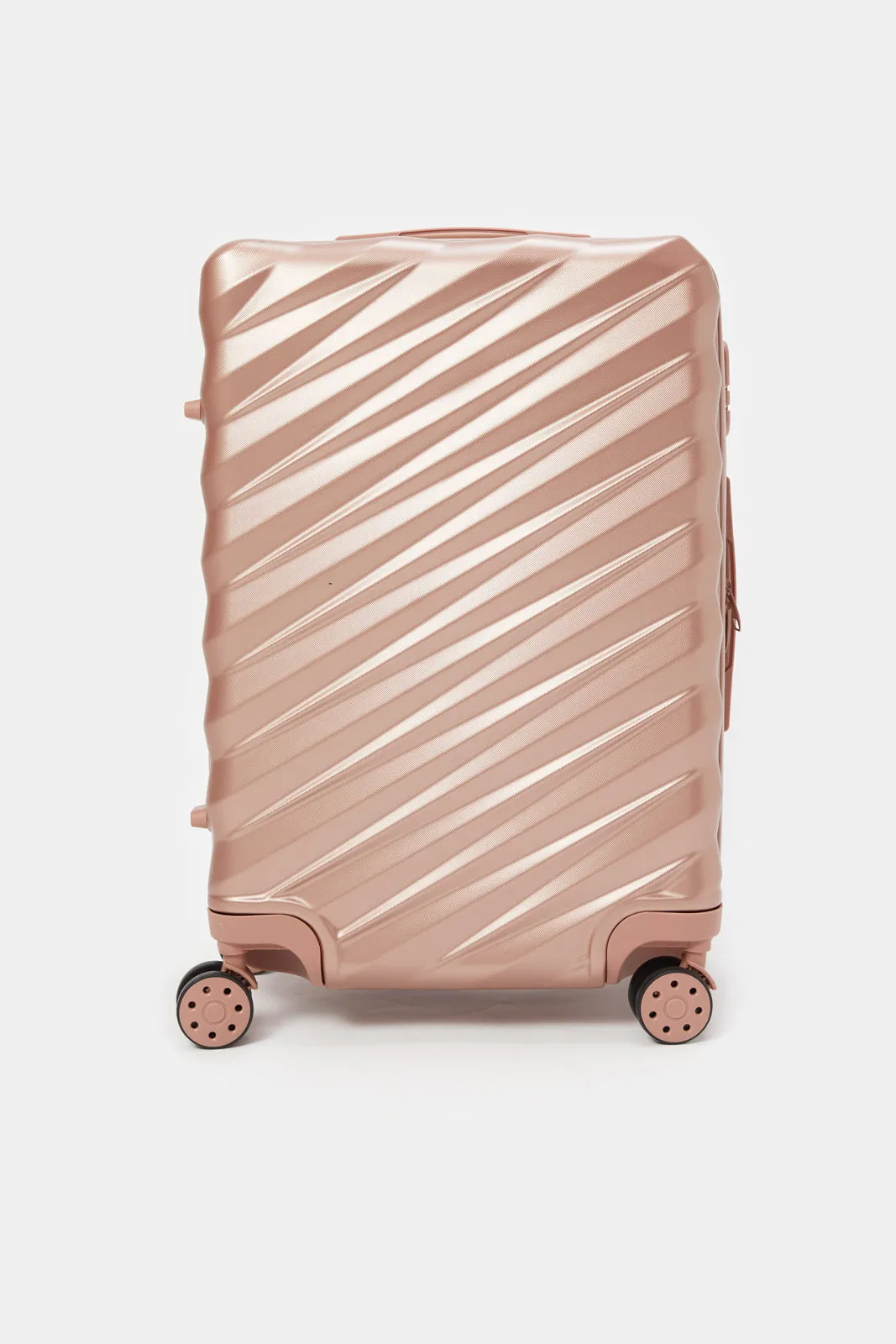 Gold Textured Luggage Trolley (20 Inch)