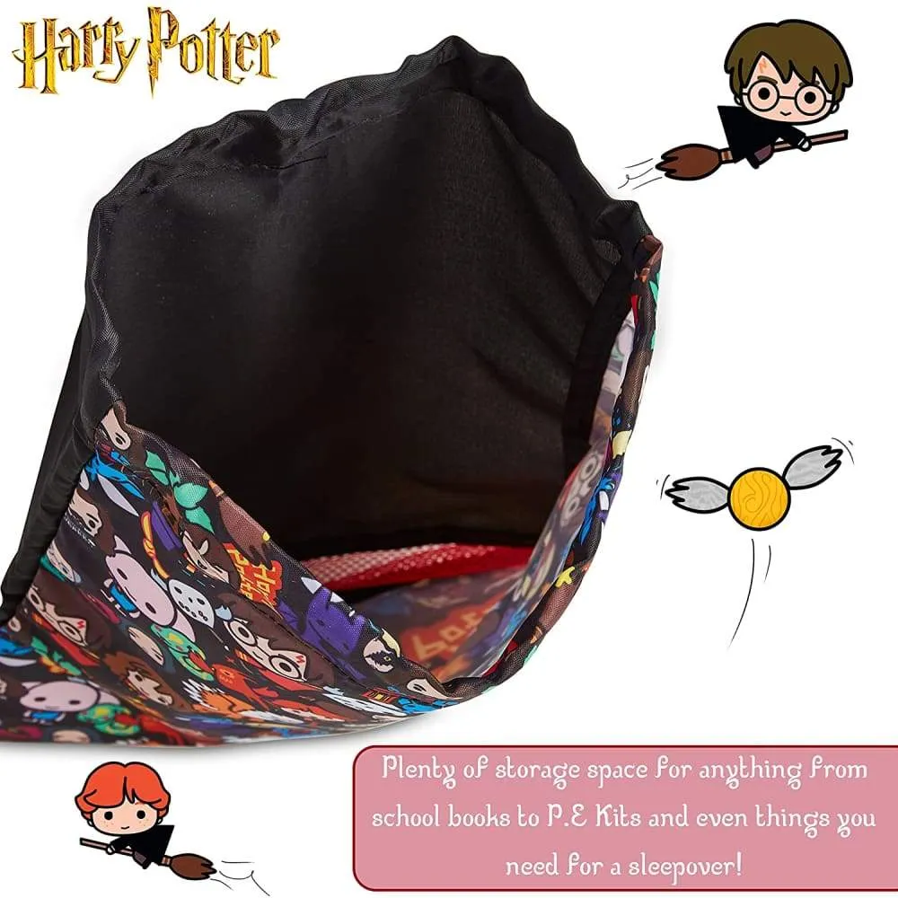 Harry Potter Drawstring Bags, Gift Idea For Kids And Teens School Or Travel Bag For Boys Or Girls