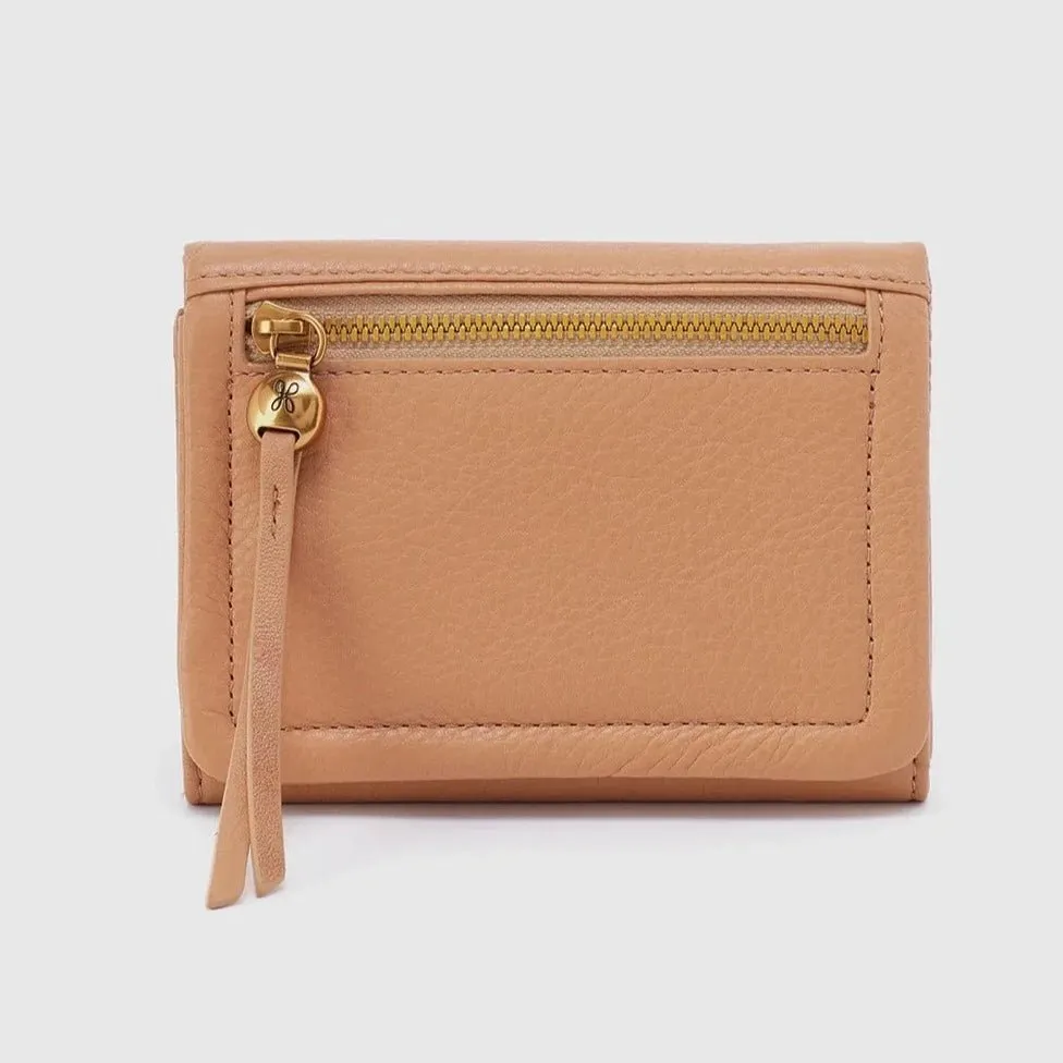 HOBO Lumen Leather Bi-Fold Wallet In Sandstorm