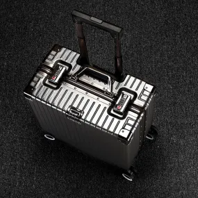 Horizontal Square Aluminium Frame Suitcase