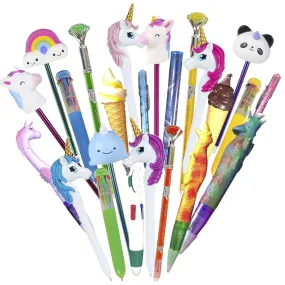 icko Pen Assortment - 24 Pack - Character Pen, Art Activity, Birthday Present, Christmas