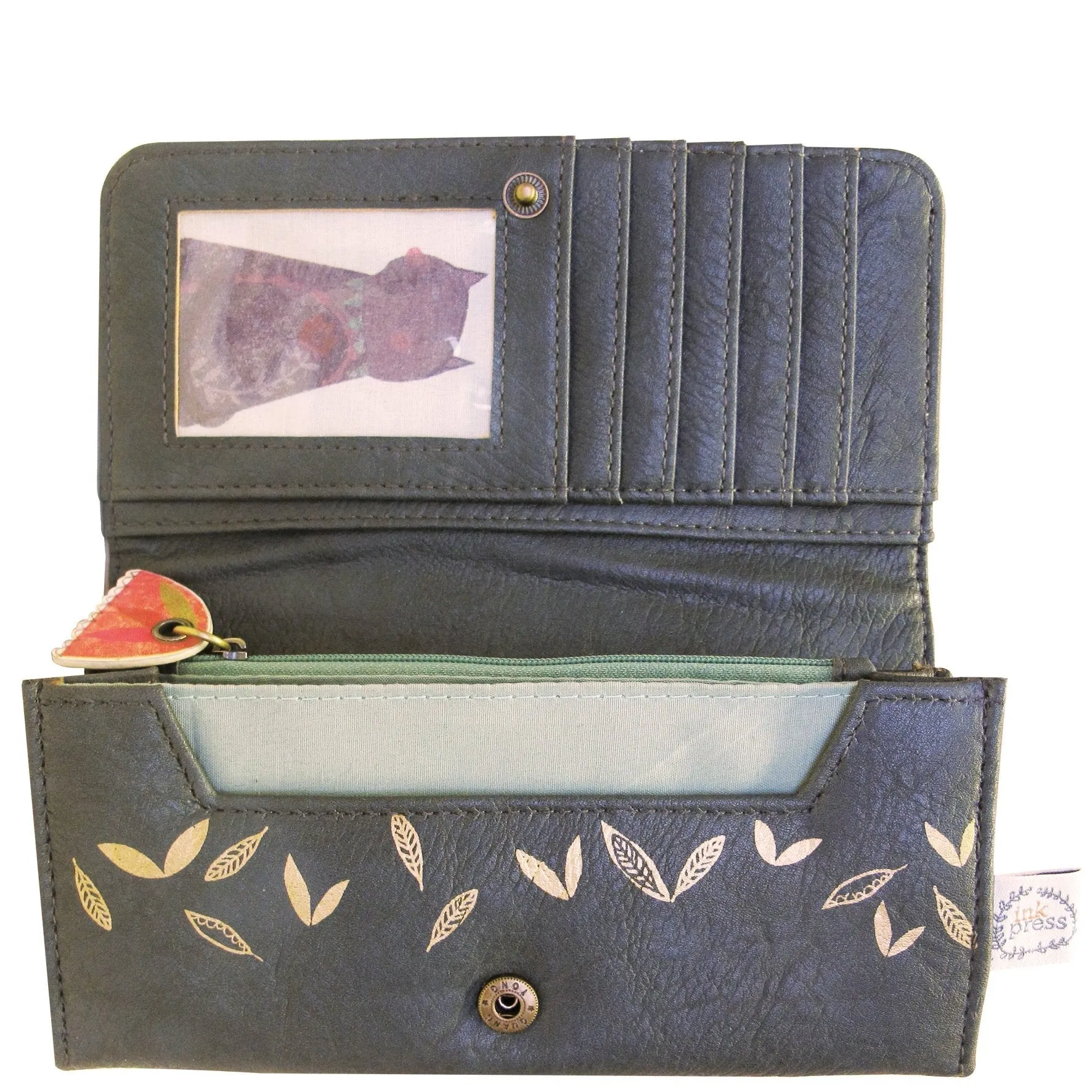 Ink Press Wallet Garden Cat