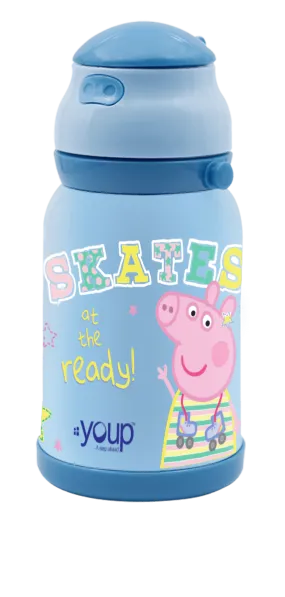 Insulated  Peppa Pig kids sipper bottle CHASE  - 450ml Stainless steel