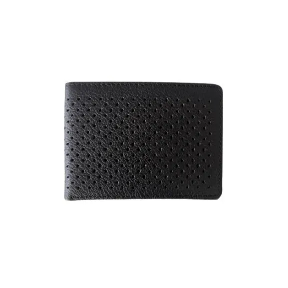 Kyle Leather Perforated Bifold Wallet