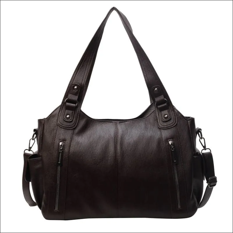 Ladies Multi Zip Shoulder Travel Messenger Bag for Effortless Style