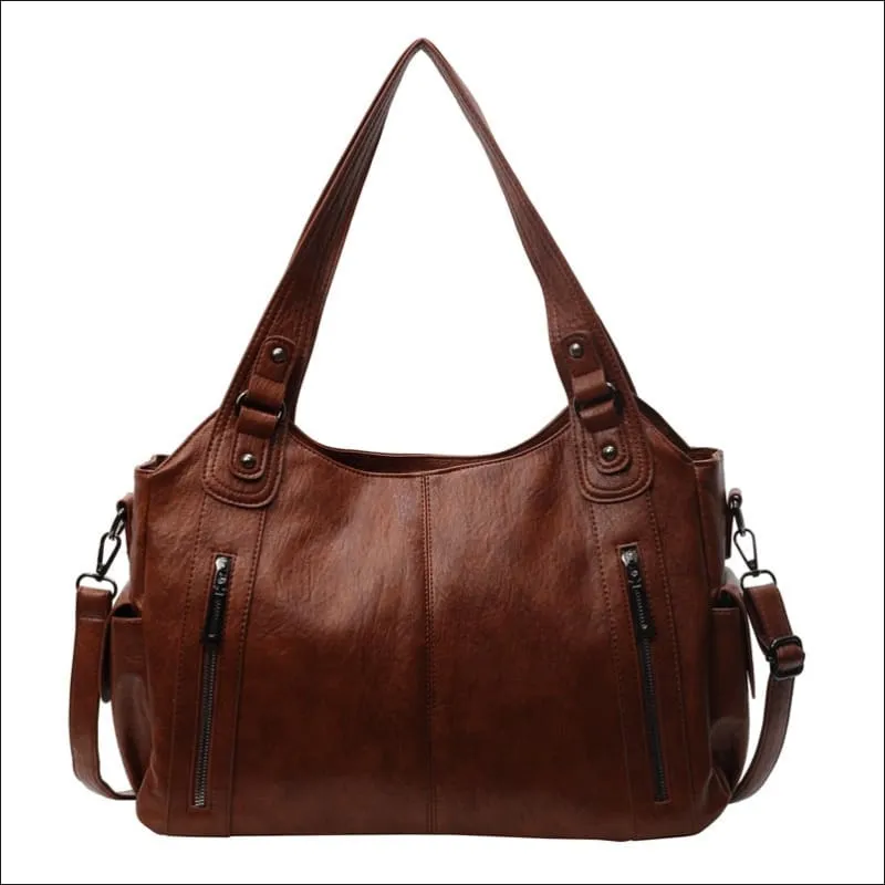 Ladies Multi Zip Shoulder Travel Messenger Bag for Effortless Style