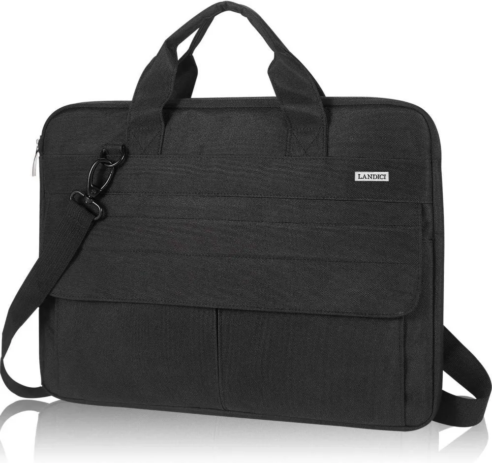 Laptop Carry Case with Shoulder Strap, Black - For Laptops up to 15.6"