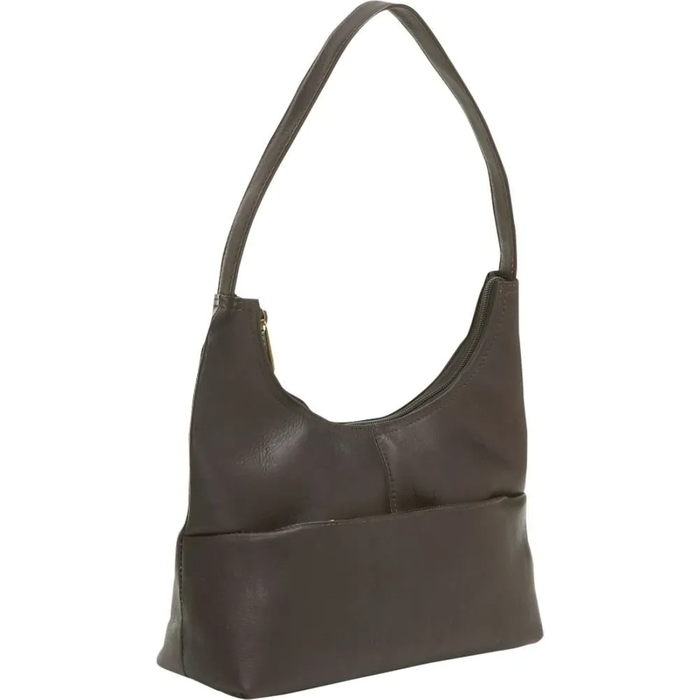 Le Donne Leather Top Zip Hobo Handbag