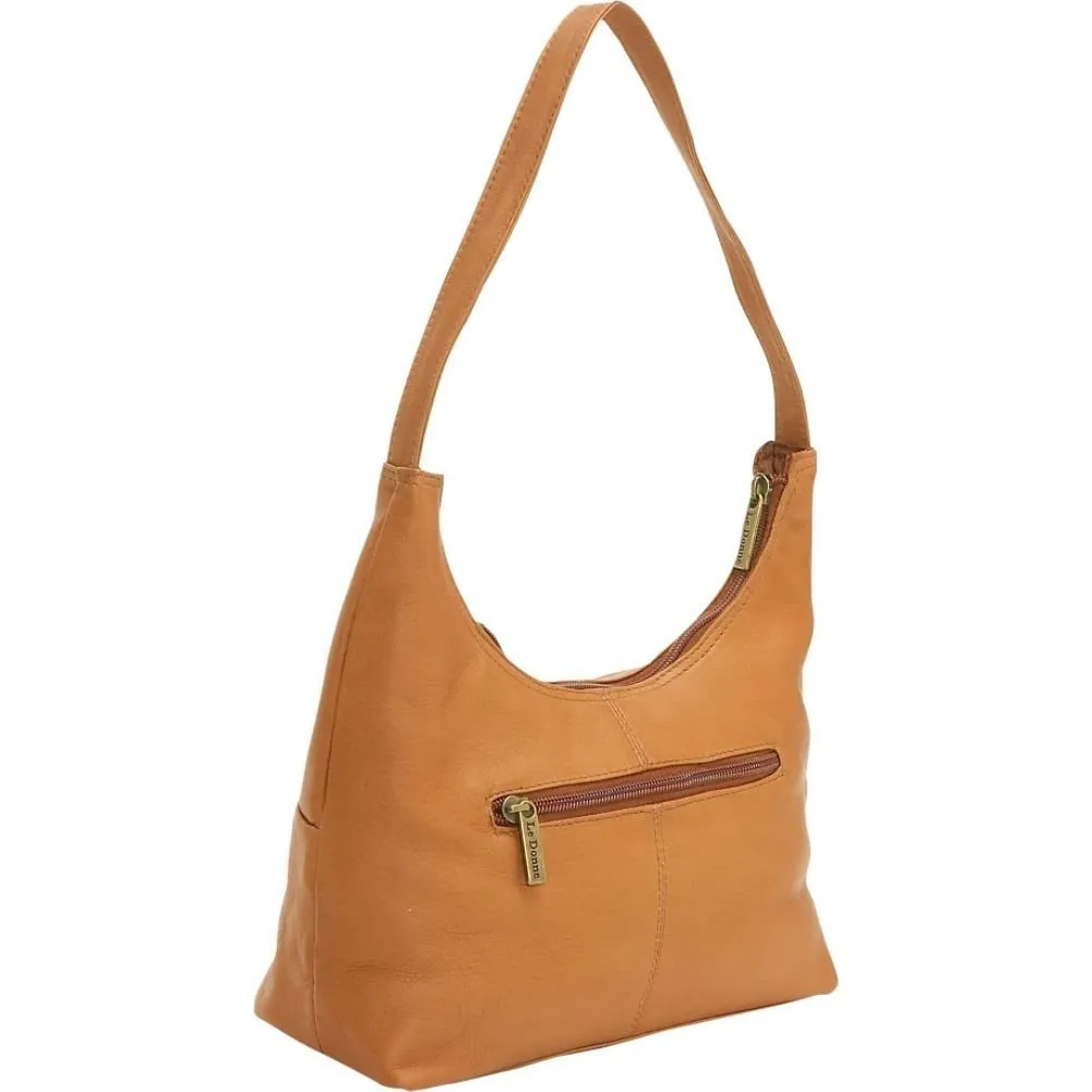 Le Donne Leather Top Zip Hobo Handbag