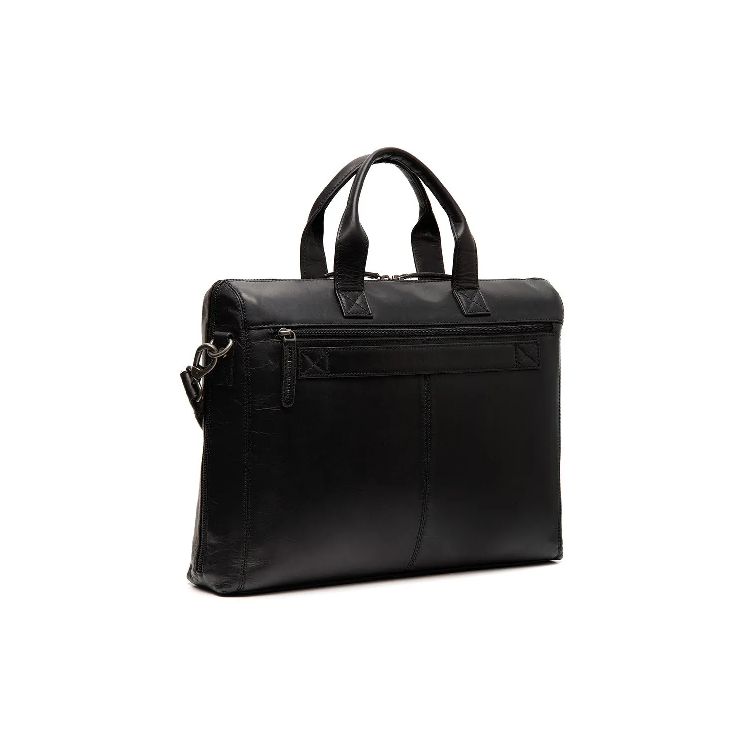 Leather Laptop Bag Black Levanto