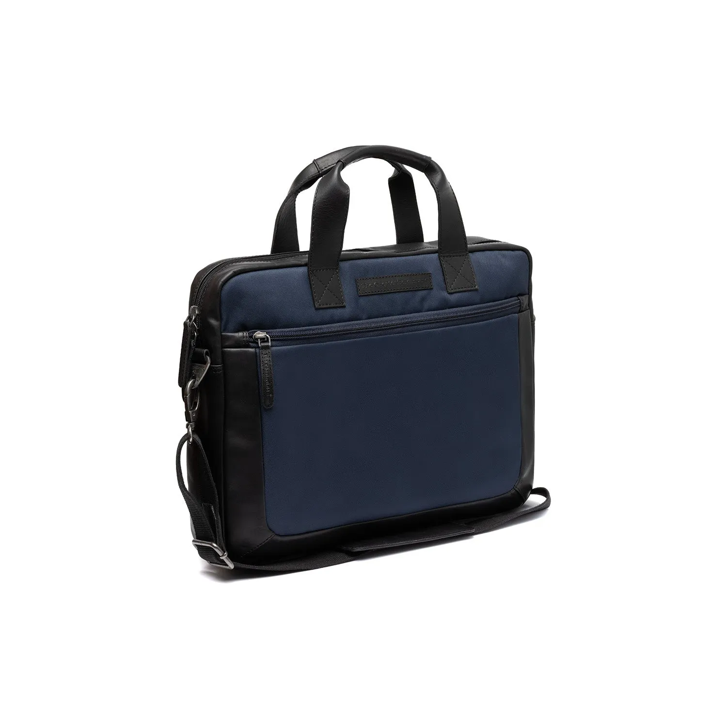 Leather Laptop Bag Navy Narvik