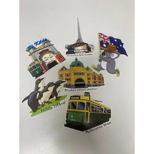 Melbourne Stickers Set of 6