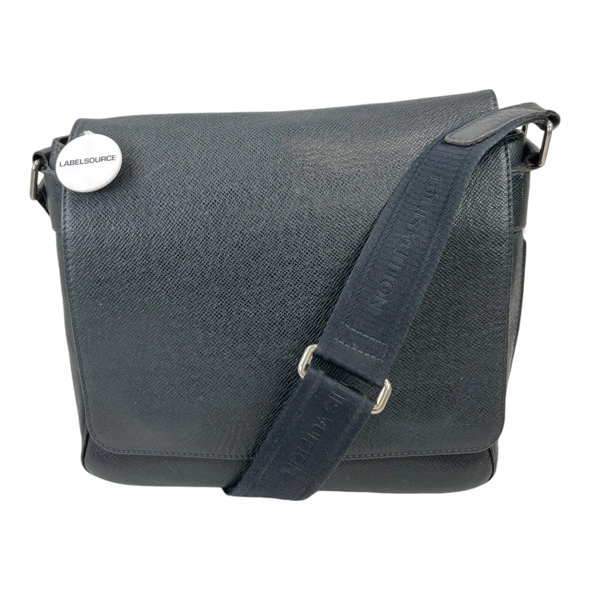 Men's Abbesses Epi Messenger Bag Black