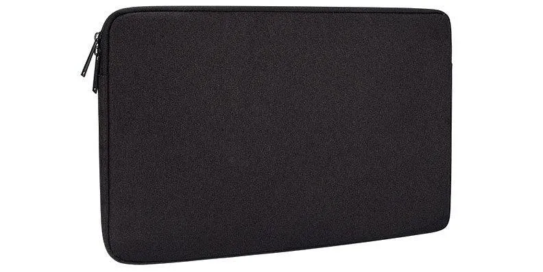 Men's Simple Oxford 2 In 1 Laptop Sleeve- Black