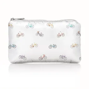 Mini Zipper Pack in Colorful Bicycles Pattern