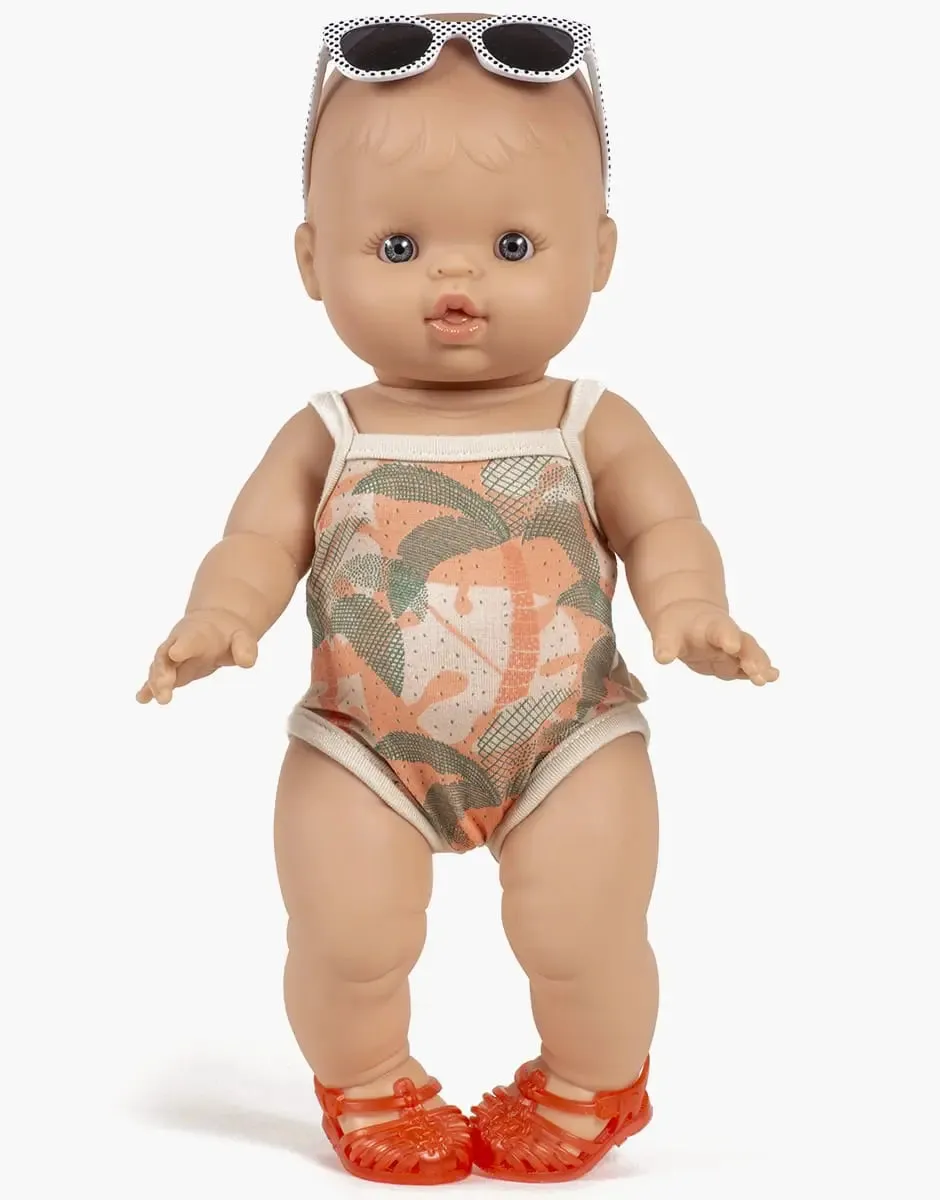 Minikane Baby Doll(34cm) in Suitcase with Swimming Ring