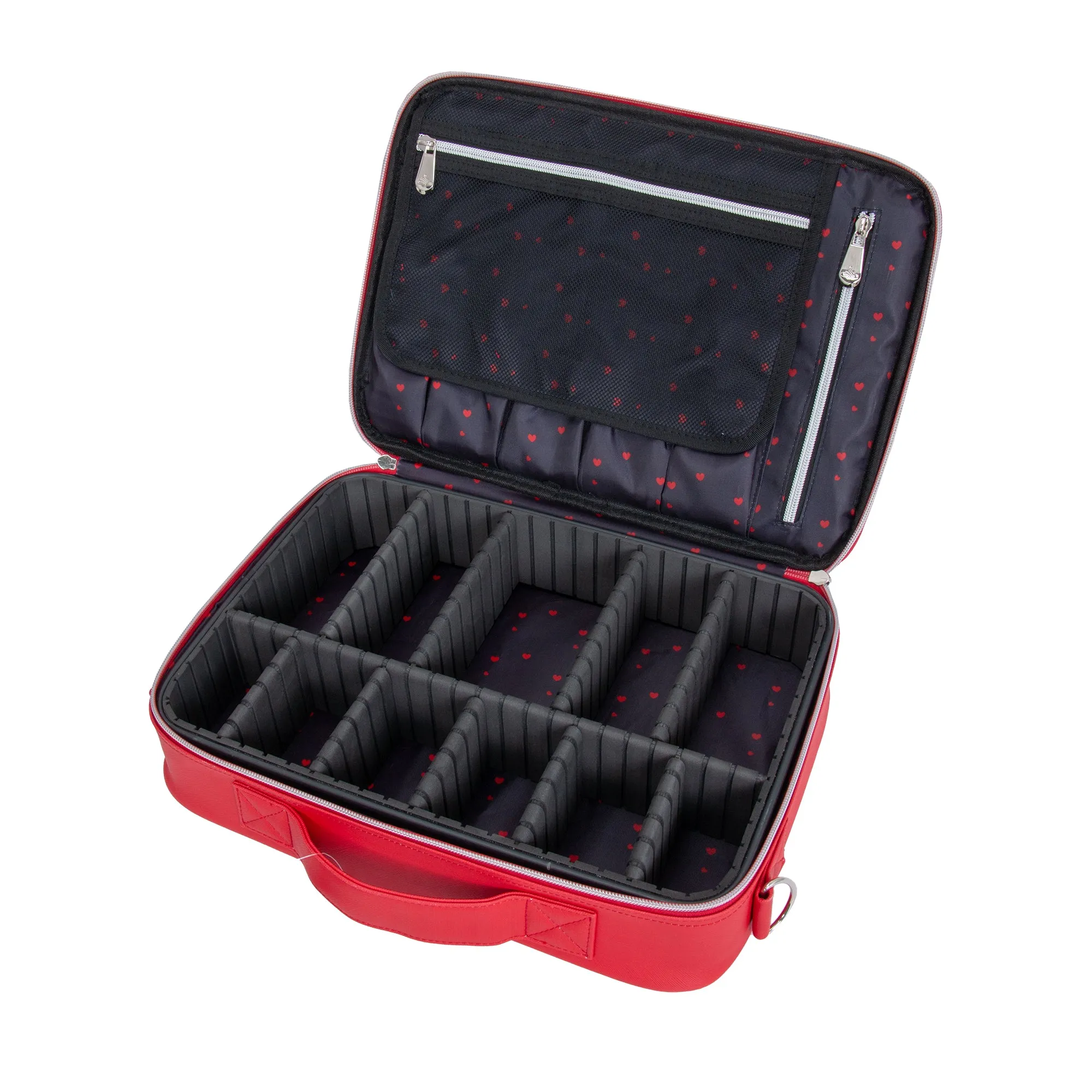 Minnie and Mickey Makeup Carry Case with Adjustable Dividers