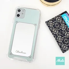 【Mirror Mirror】Reflective Mirror Phone Case 全包邊鏡子鏡面名字電話殼