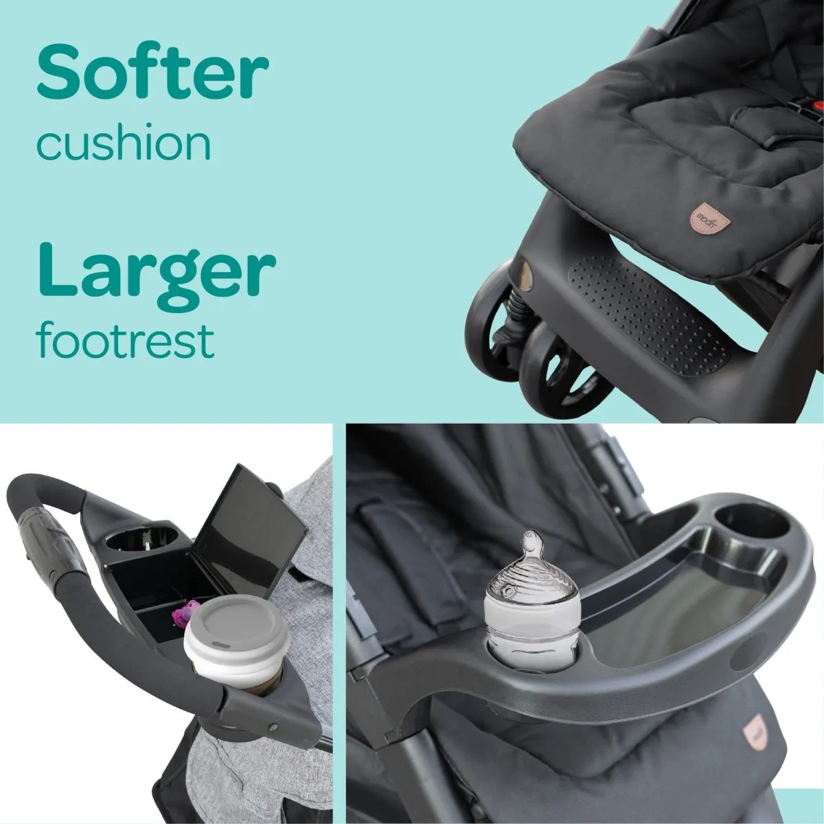 Moon Aria Go Travel System Dark Grey