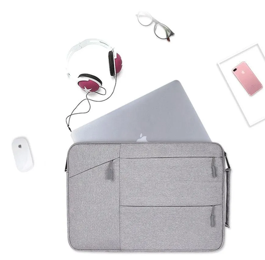 Multifunction High Quality Waterproof Laptop Sleeve Bag-Grey