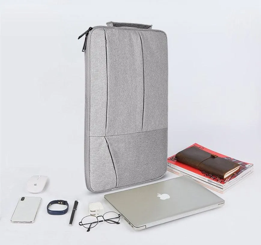 Multifunction High Quality Waterproof Laptop Sleeve Bag-Grey