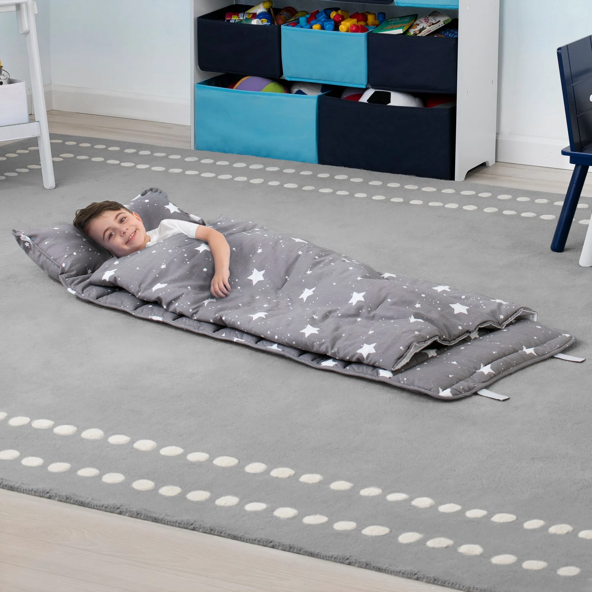 Nap Mat with Included Pillow and Blanket for Toddlers and Kids