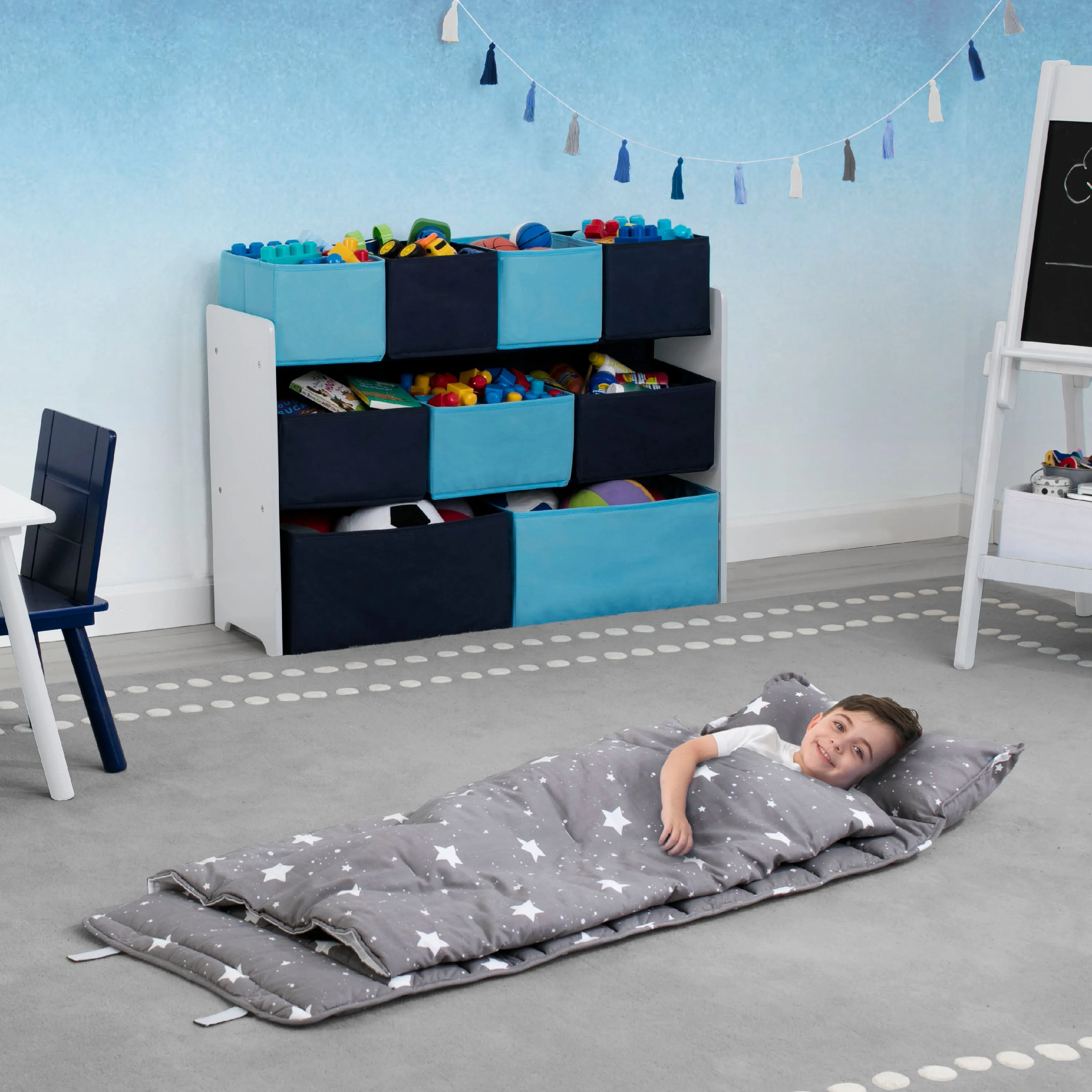 Nap Mat with Included Pillow and Blanket for Toddlers and Kids