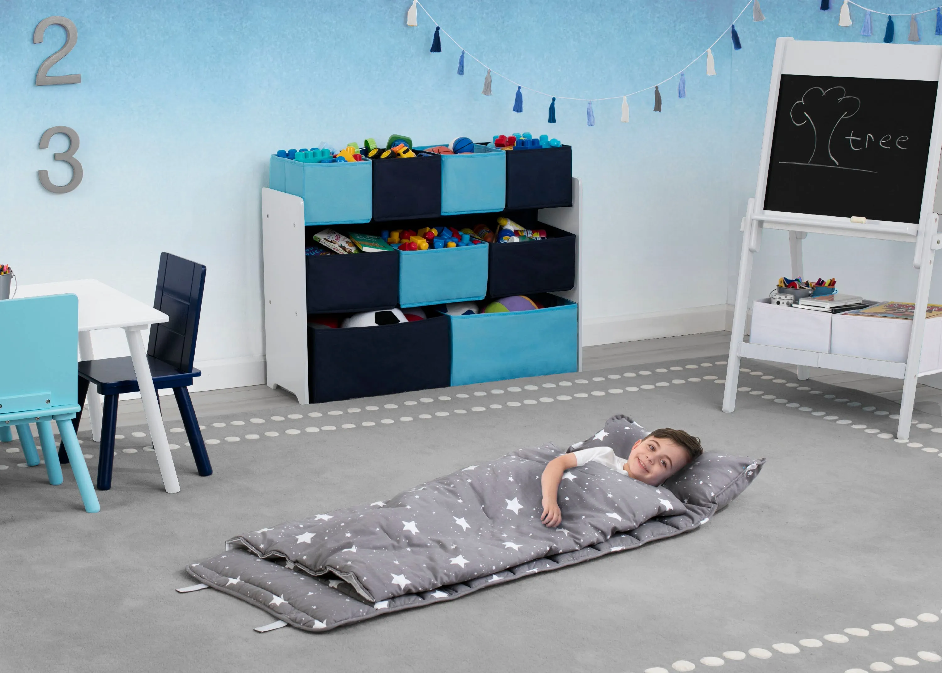 Nap Mat with Included Pillow and Blanket for Toddlers and Kids