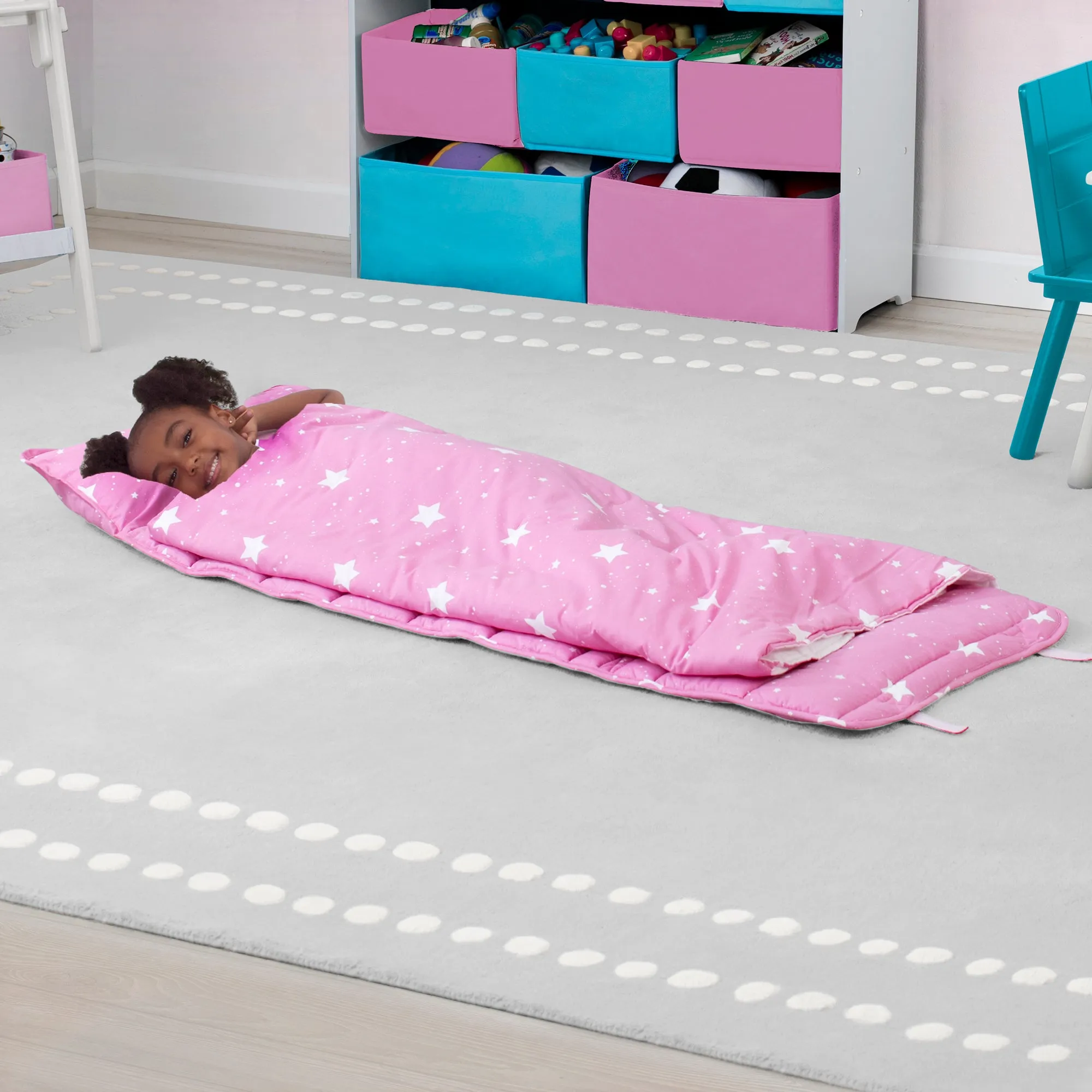 Nap Mat with Included Pillow and Blanket for Toddlers and Kids