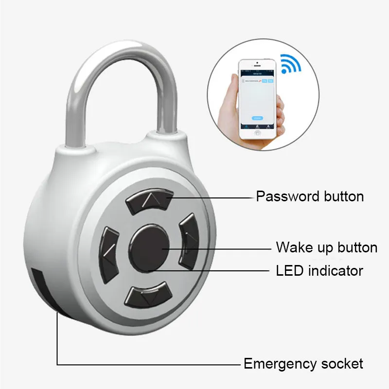 New Hot Electronic Padlock Wireless Lock Keyless APP Control Password Lock Travel Suitcase Home