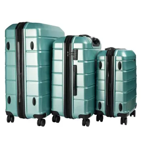 Olympus Artemis Hard Shell ABS PC Luggage Set in Electric Teal (3 Piece Set)