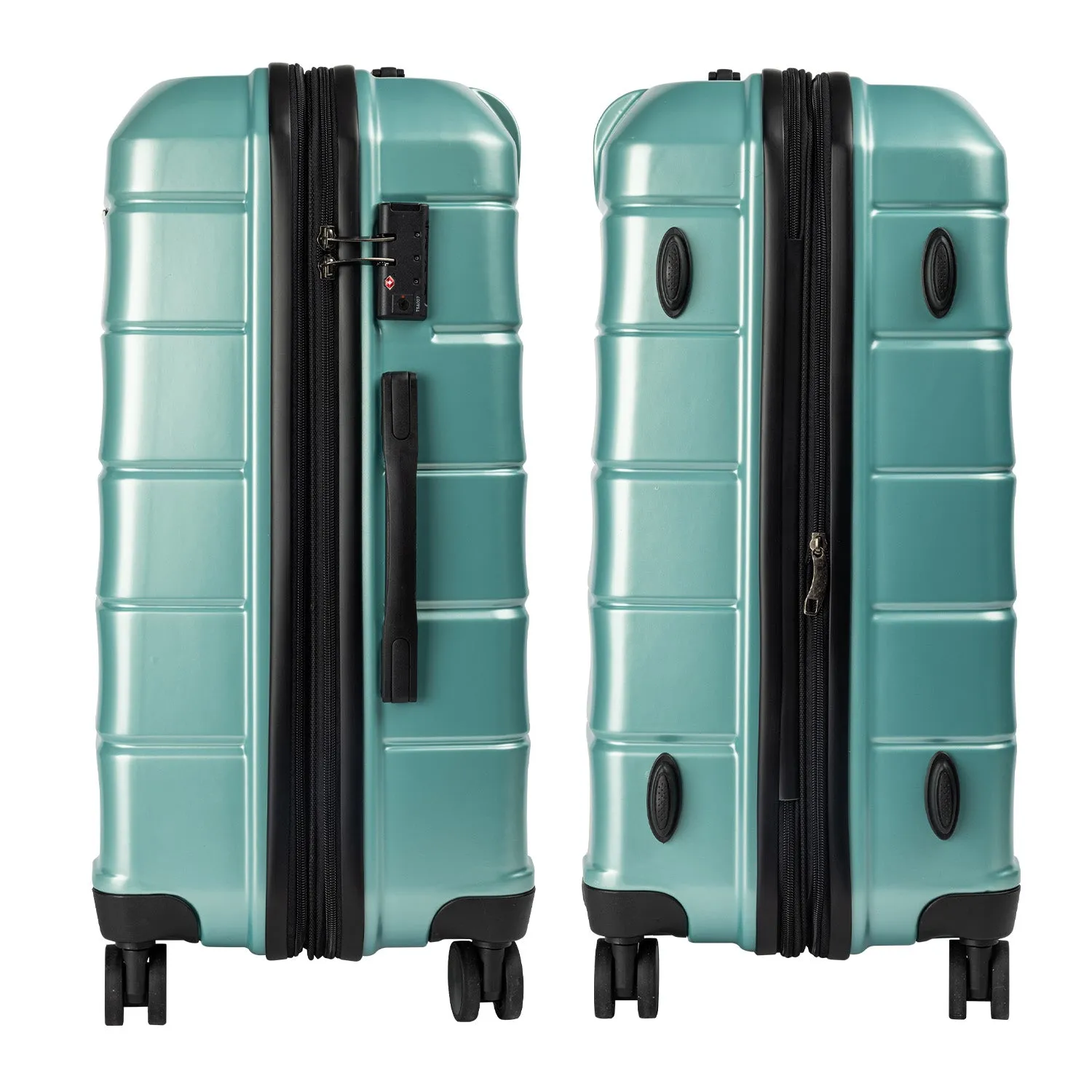 Olympus Artemis Hard Shell ABS PC Luggage Set in Electric Teal (3 Piece Set)