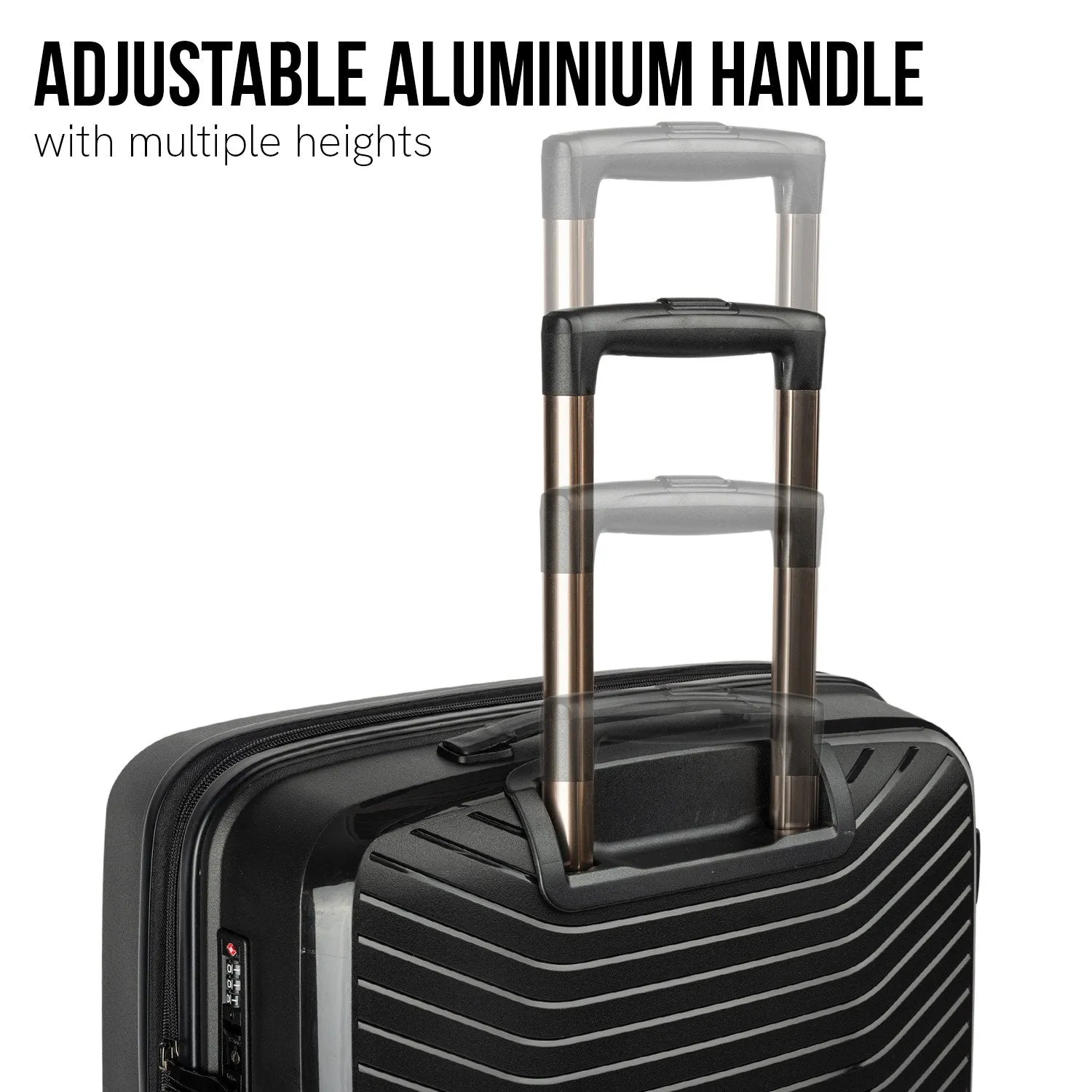 Olympus Astra 20" Hard Shell Suitcase (Obsidian Black)