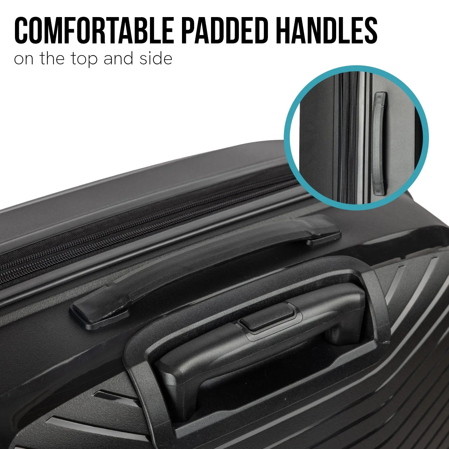 Olympus Astra 20" Hard Shell Suitcase (Obsidian Black)