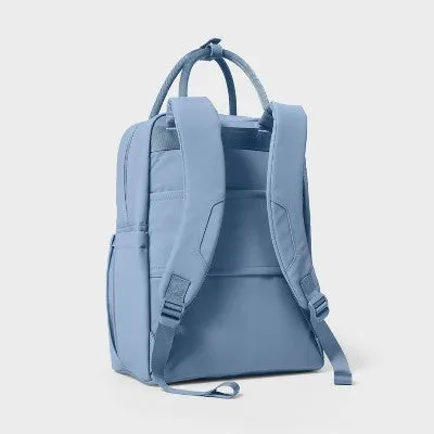 Open Story Women's Tote-Style Commuter Backpack Fits 15" Laptop, Blue