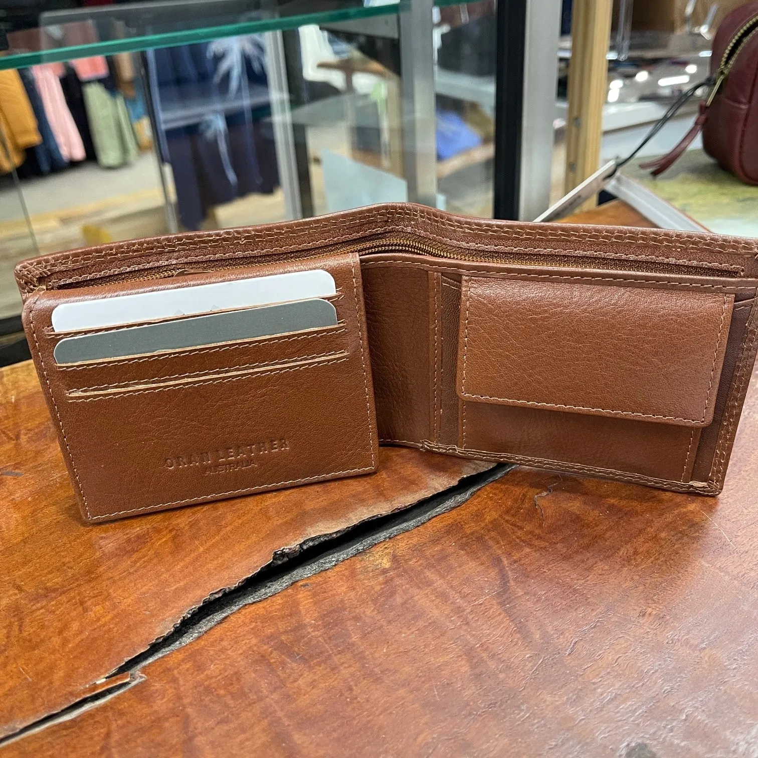 Oran Leather - Hamburg Wallet - | Brown | Cognac | Black