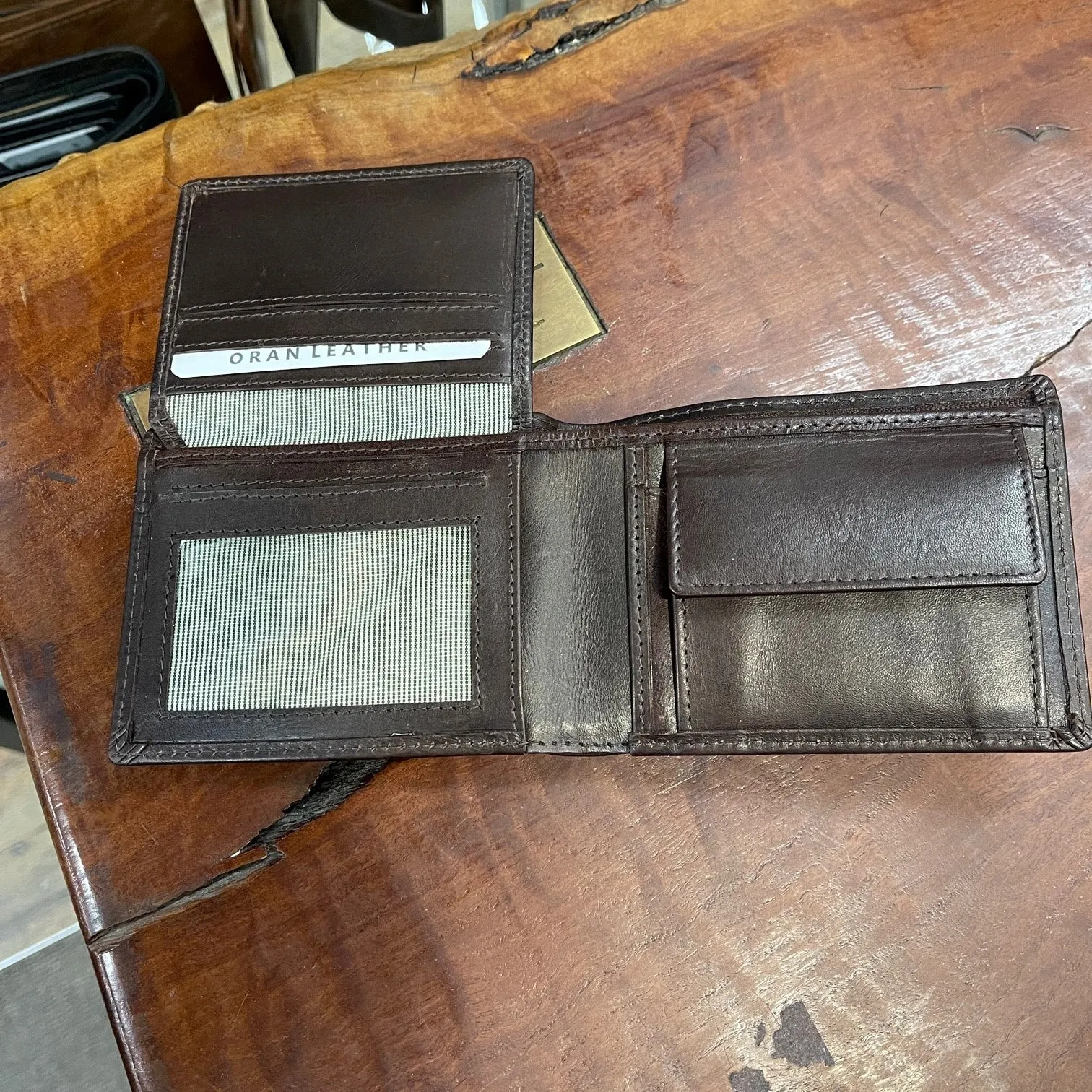 Oran Leather - Hamburg Wallet - | Brown | Cognac | Black