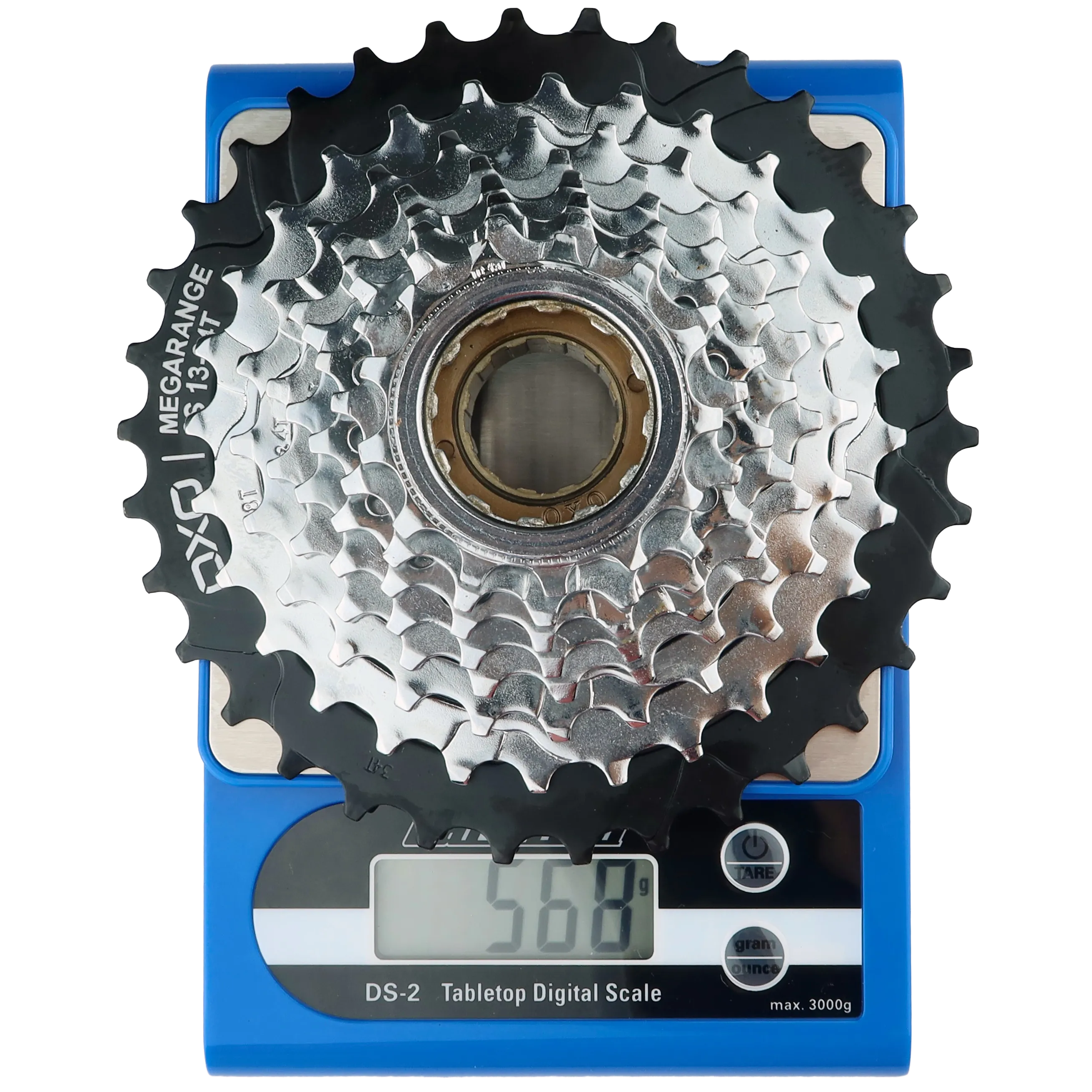 OXO 8-Speed 13-34T Megarange Freewheel Sprocket (CP/Black)