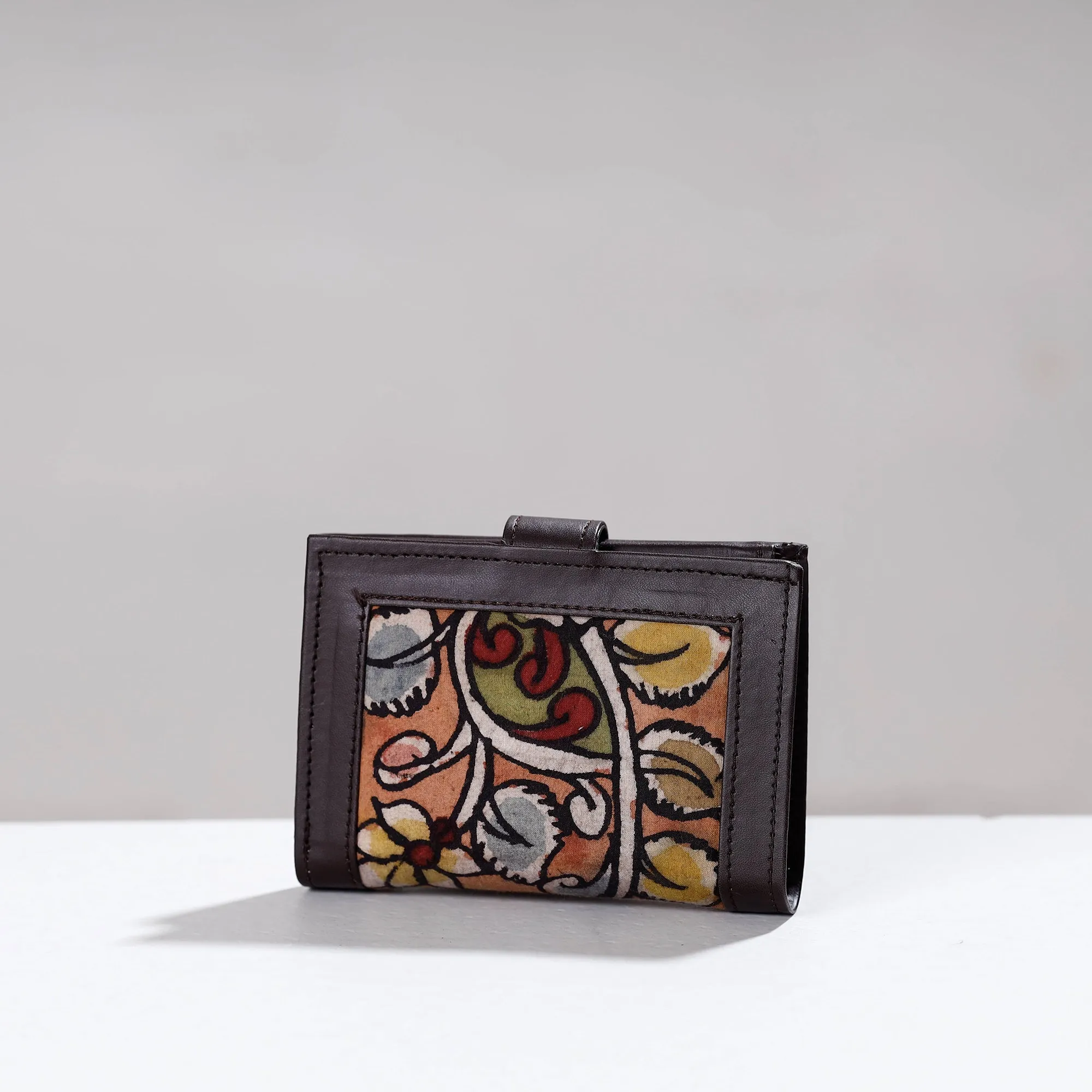 Peach - Handpainted Kalamkari Cotton Wallet